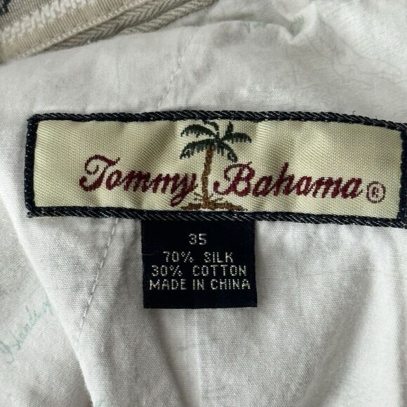 Tommy Bahama Shorts Mens 35 Tan Silk Cotton Preppy‎ Summer Neutral Minimalist - Picture 4 of 6